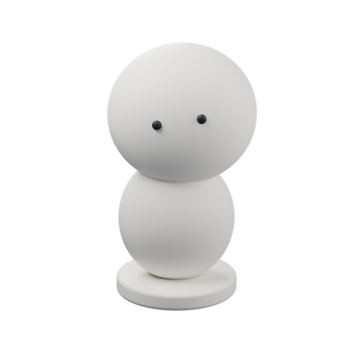 Nio, a round ivory porcelain character